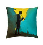 SurArt 120 outdoor pillow on a luxury patio set, enhancing comfort and style.